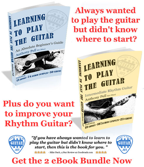 Guitar eBook Bundle - Beginner Guitar & Intermediate Rhythm Guitar