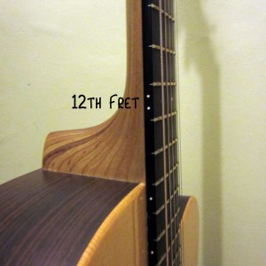 Guitar 12th fret double dots