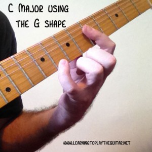 C Major using part of the G Shape