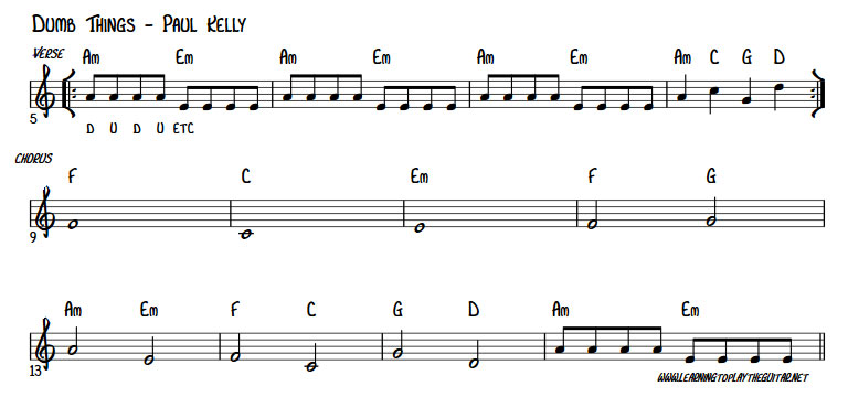 Dumb Things - Paul Kelly