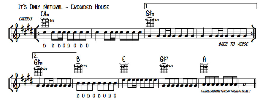 Its Only Natural - Crowded House Chorus
