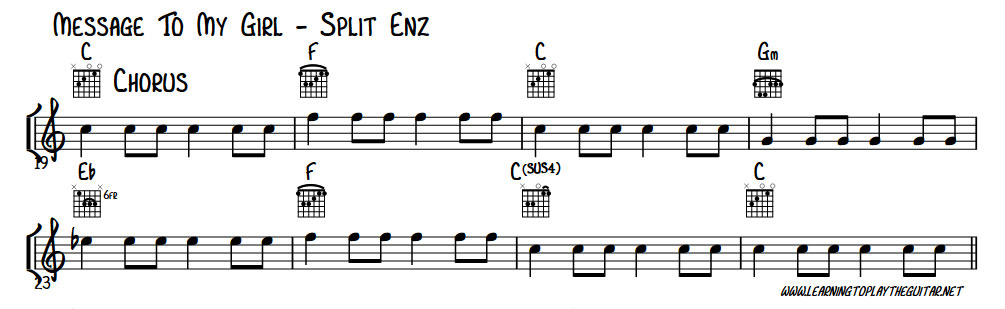 Message To My Girl - Split Enz Chorus
