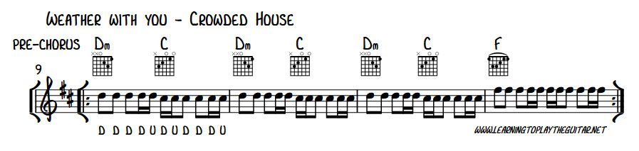 Weather With You - Crowded House - Pre Chorus