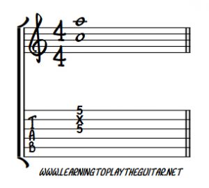 Guitar 6th Double Stop