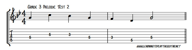 Rockschool Ear Test Grade 3 Melodic 2