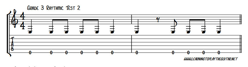 Rochschool Ear Test Grade 3 Rhythmic 2