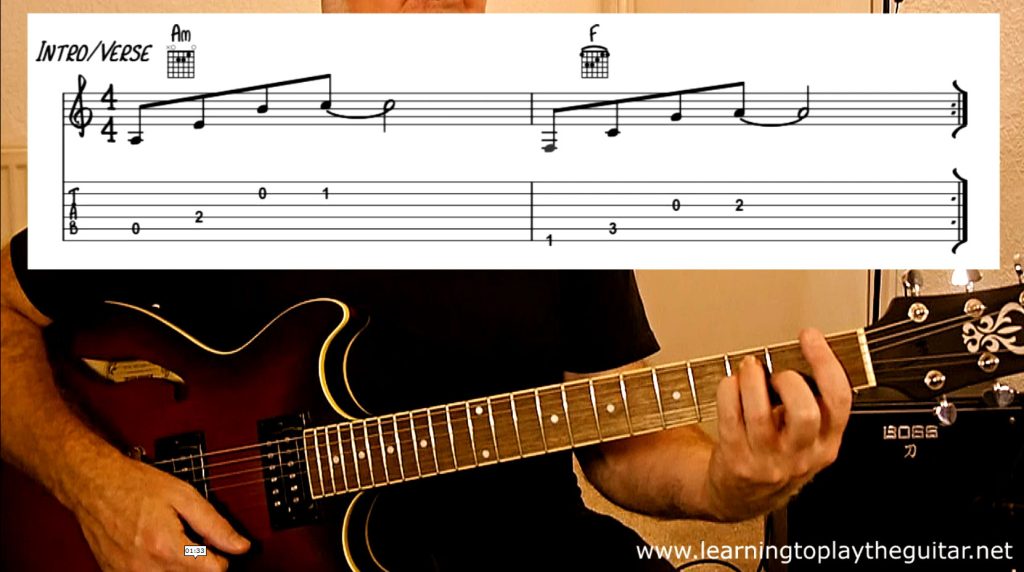 Californication easy guitar lesson